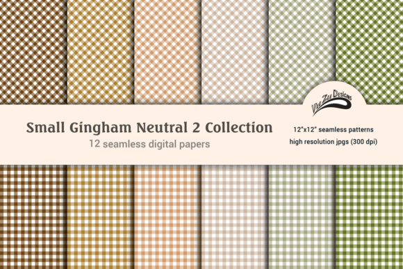 Download Gingham Digital Paper Pattern Bundle Set - Gingham digital paper Collection